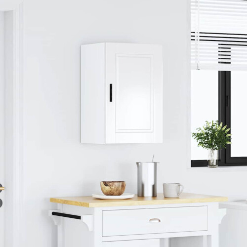 Berkfield Kitchen Wall Cabinet†Porto High Gloss White Engineered Wood 2