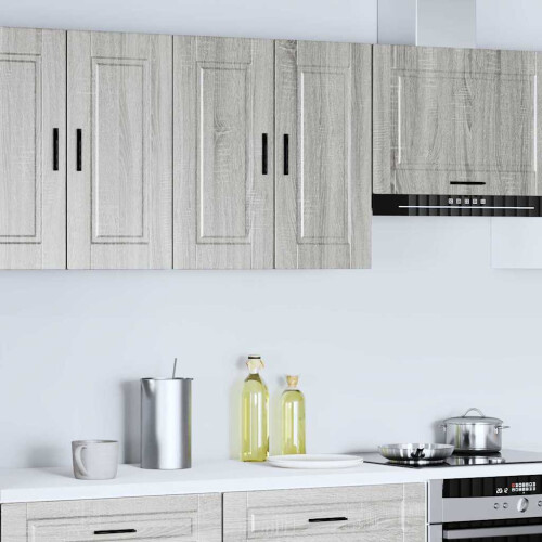 Berkfield Kitchen Wall Cabinet Porto Grey Sonoma Engineered Wood 1