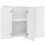 Berkfield Kitchen Wall Corner Cabinet "Porto" Concrete Grey Engineered Wood 5