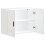Berkfield Kitchen Wall Cabinet Porto High Gloss White Engineered Wood 5