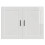 Berkfield Kitchen Wall Cabinet Porto High Gloss White Engineered Wood 6