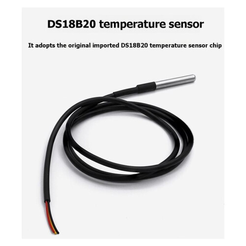 DS18B20 Digital Temperature Sensor Waterproof 100CM Digital Sensor Cable Stainless Steel Probe for  Projects 2