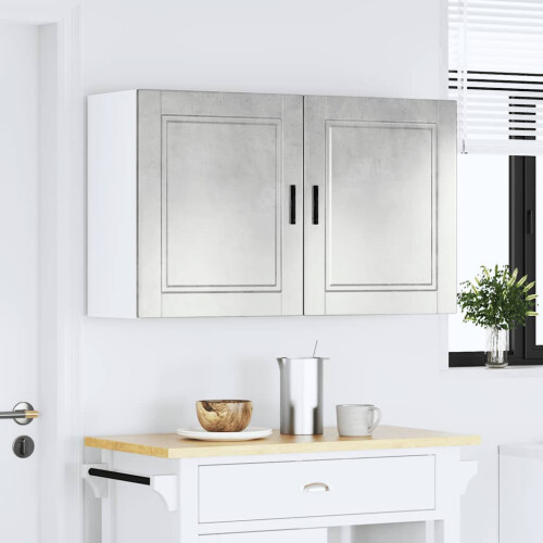 Berkfield Kitchen Wall Cabinets 2 pcs†Porto Concrete Grey Engineered Wood 2