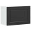 Berkfield Kitchen Wall Cabinet Porto Black Engineered Wood 2