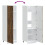 Berkfield Kitchen Cupboard "Porto" Smoked Oak Engineered Wood 7