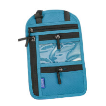 RFID Passport Holder Travel Neck Wallet with RFID Protection, WaterResistant Fabric and Adjustable Strap