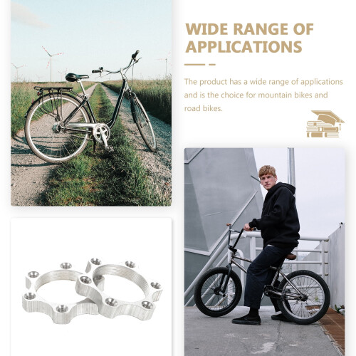 Cykelskivebremseskiveadapter aluminiumslegering 2 stk. 1