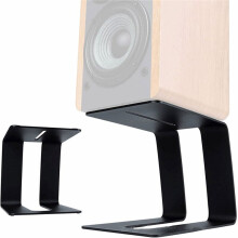 Supporto per Altoparlanti da Tavolo in Metallo Staffa di Supporto da Tavolo Antivibrante Design In-Cline per Una Migliore Esperienza Audio