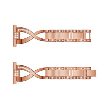 Galaxy Watch 20mm Band Rose Gold Stainless Steel Strap Compatible with Active 2 S2 Gear Sport