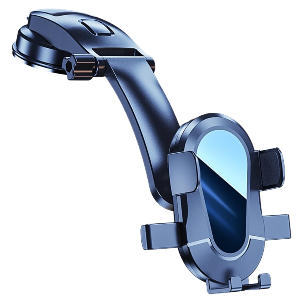 Car Phone Mount With 360 Rotation, Universal Dashboard And Air Vent Clip, Reusable Suction Cup Holder Black 9045646640877