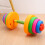 Kids interactive playset with adjustable plastic dumbbells 3