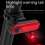 Bicycle Tail Light USB Rechargeable Bright Rear Light 2