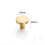 Solid Brass Cabinet Knobs 2 Pack, Gold Round Drawer Pulls Handles for Kitchen Dresser Furniture 3