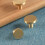 Solid Brass Cabinet Knobs 2 Pack, Gold Round Drawer Pulls Handles for Kitchen Dresser Furniture 4