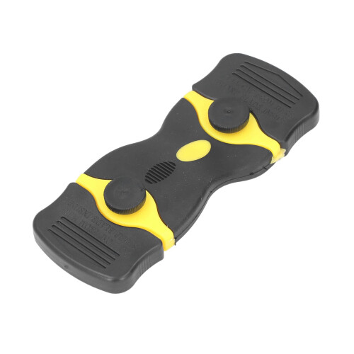 ABS Kitchen Scraper Set 2Pcs Black and Yellow NonScratch Plastic Cleaning Scraper for Cooktop 1