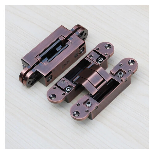 3D Adjustable Hidden Door Hinge Black Invisible Concealed Hinge for Interior Doors Easy Install 1