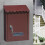 Wall Mounted Lockable Mailbox with Large Capacity, WeatherResistant Brown Mailbox for Home 3