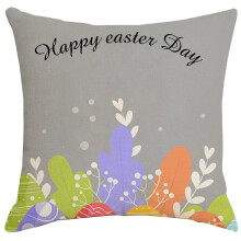 Paashaas kussenhoes 18x18 cm Lente woondecoratie