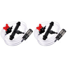 Kit de 2 piezas de inyector Venturi para dispositivo de riego de jardín de 3/4", interruptor y tubo de agua.