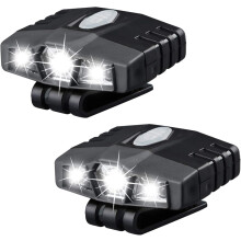 2X Ultraljusstark Handsfree LED Klipp-på Hatlampa - Uppladdningsbar150