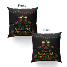 Glad Kwanzaa afrikansk kulturarvsferie pudebetræk 12x12IN - - &