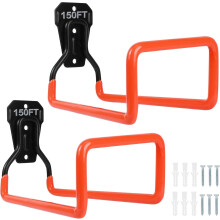 Support de tuyau métallique pour usage extérieur, fixation murale robuste2