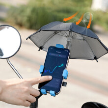 Suporte para celular FloHua para bicicleta com rotação de 360, trava de um clique, compatível com bicicleta elétrica e guarda-chuva inflável