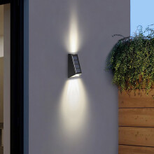 Cailmei Solar-Außenleuchte, Wandleuchte, Gartenleuchte, Innenhofleuchte, Villa-Außenwandleuchte, Wandfluter, Einheitsgröße