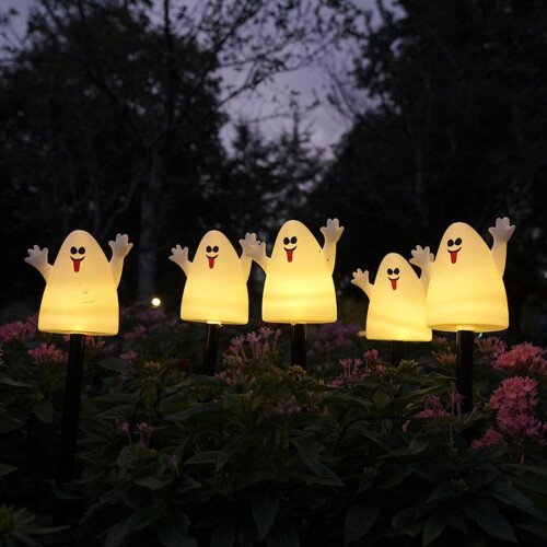 Halloween Pumpkin Solar Ground Lights 2 pcs