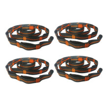 4X curele pentru hamac în aer liber, frânghie de nailon cu sarcină mare, chingi plate pentru alpinism, portocaliu