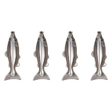 4-set fiskformad hipkolv 5 oz flaska mini fickkolv rostfritt stål