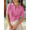 Women'S Cable Short Sleeve Sweaters Tops Solid Lapel V Neck Knit Casual Soft Pullover Shirt  S 3
