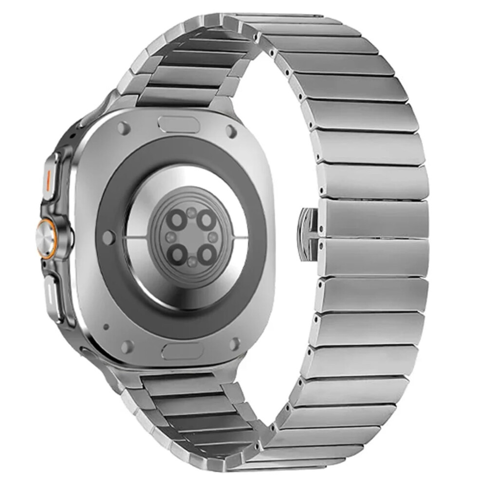 Titanium Watch Strap For Samsung Galaxy Watch Ultra 47Mm Band With Butterfly Clasp Design Silver 9045646641263