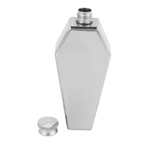 2X Μίνι Φιάλη Hip 100ML Εξατομικευμένο Φέρετρο σε Σχήμα Ανοξείδωτου Ατσαλιού Φορητή 1