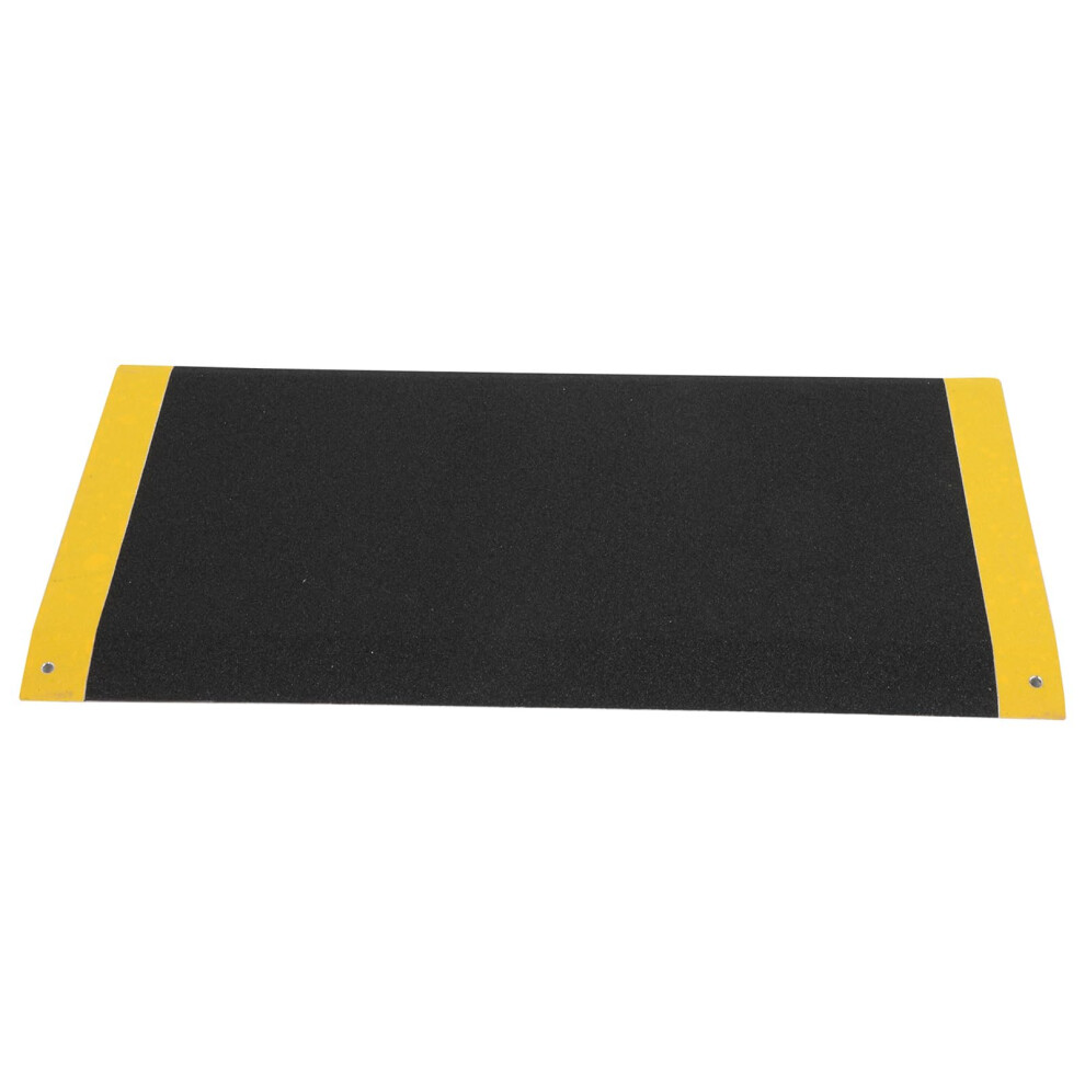Aluminum Wheelchair Threshold Ramp 15.7'x31.5', Foldable AntiSlip Doorway Ramp 600LBS Capacity for Home Entry