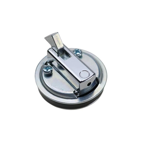 Cabinet Drawer Lock Zinc Alloy Black Flush Embedded Handle Lock Secure Latch Durable Construction 1Pcs 2