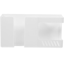 Wall Phone Holder and Charging Station Organizer, Easy Install Space Saver for Bedside and Remote Control Storage