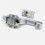 Refrigerator Door Lock Hinge and Oven Handle Hinge Replacement, Durable Linkage, Easy Drop‑In Install 1Pcs 5