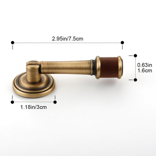 Solid Brass and Walnut Cabinet Handle Nordic Style Wardrobe Drawer Pull Bar for Closet and Cupboard 1