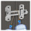 Sliding Door Lock with Secure Latching Design, Easy Drilling Installation, Size G Gate Latch Hardware 3