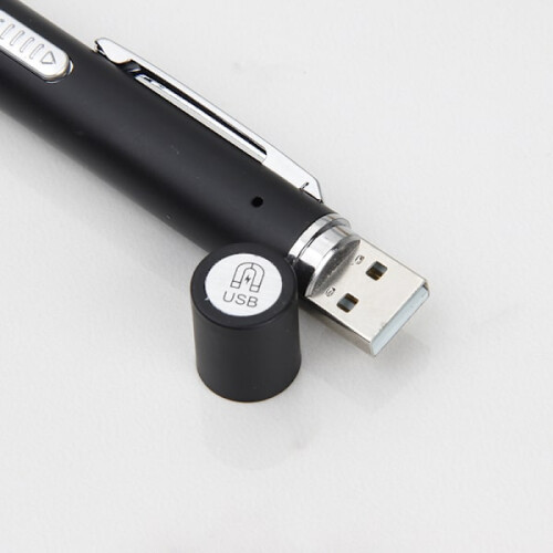 in1Cat/Hund LED-lyspointerlegetøj i sort med opbevaringsboks USB 2