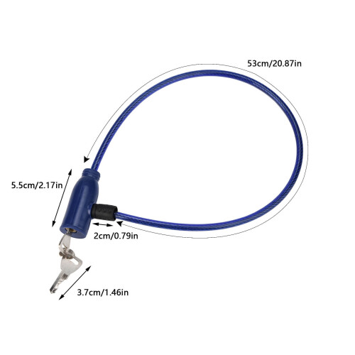 Εκπτώσεις, aoksee αξεσουάρ ποδηλάτου Cycling 8x640mm καλώδιο αντικλεπτικής ασφάλειας 1