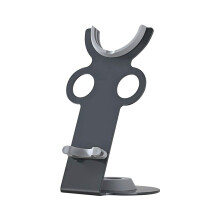 Hair Dryer Holder Stand with Power Plug Bracket, Secure Storage for Bathroom, Salon and Hotel