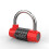 2Pcs Silver Heavy Duty Combination Padlock with 5 Digit Resettable Code for Gate and Fence 2