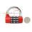 2Pcs Silver Heavy Duty Combination Padlock with 5 Digit Resettable Code for Gate and Fence 4