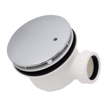 Brushed Brass 90mm Shower Tray Waste Drain with OdorReducing Design and Efficient Water Removal