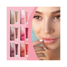 Vegan Tinted Lip Balm with Deep Hydration and Sheer Shine, Moisturizing Lip Butter for Dry Lips