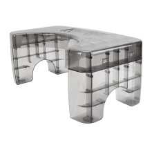 Transparent Toilet Stool for Adults and Kids, Ergonomic Squatting Support, Non Slip Stable Base