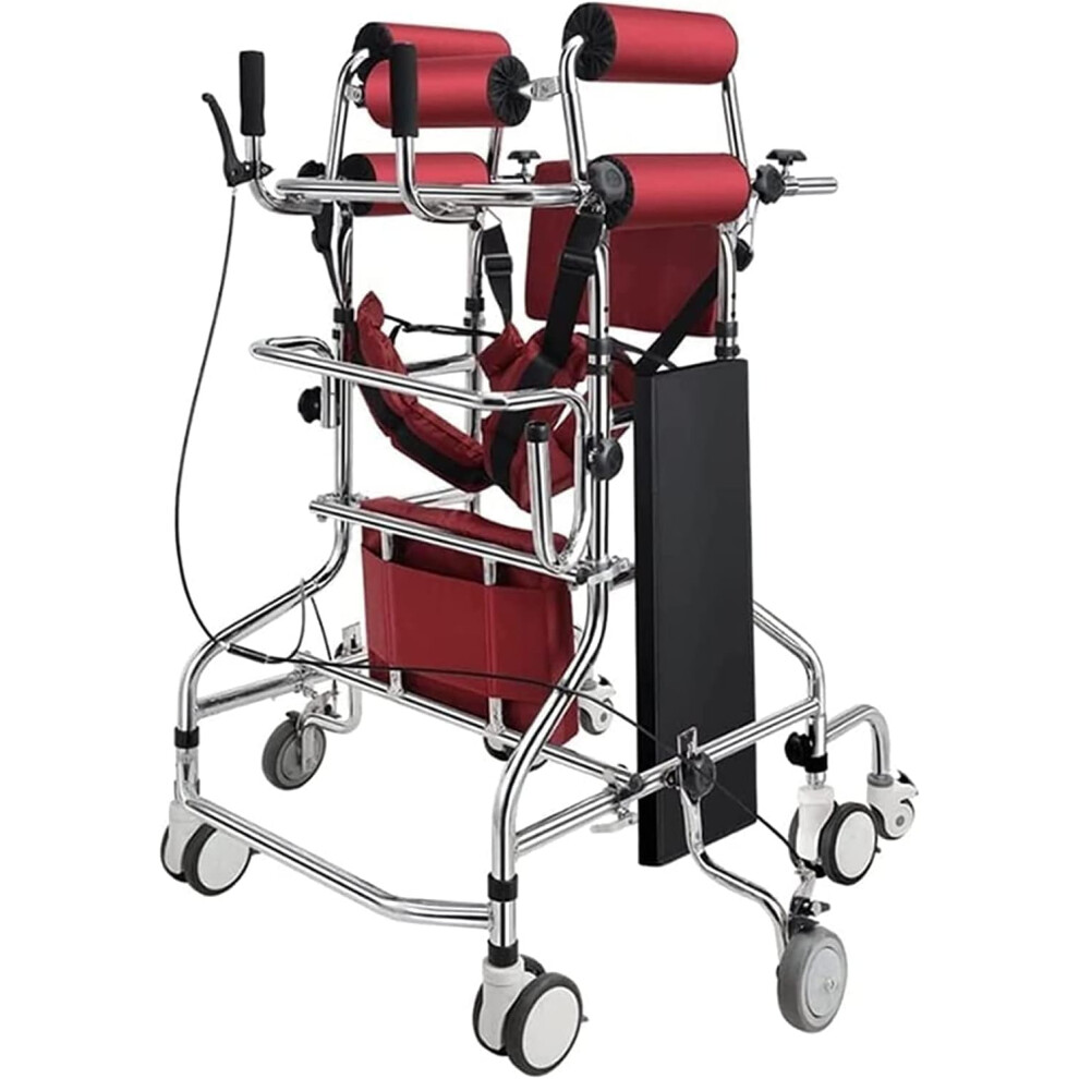 Folding Walker for Seniors with Adjustable Height and Width, Antirollover Frame for Elderly Mobility
