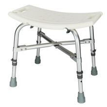 Shower Chair for Elderly 450LBS Heavy Duty, Adjustable Height Bath Stool with NonSlip Feet and Drainage Seat